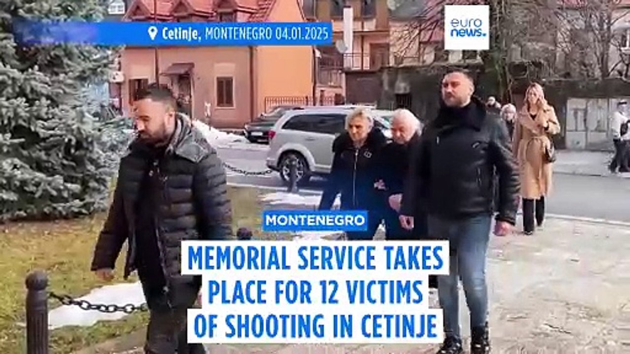 Montenegro holds memorial service for 12 victims of New Year's Day mass shooting
