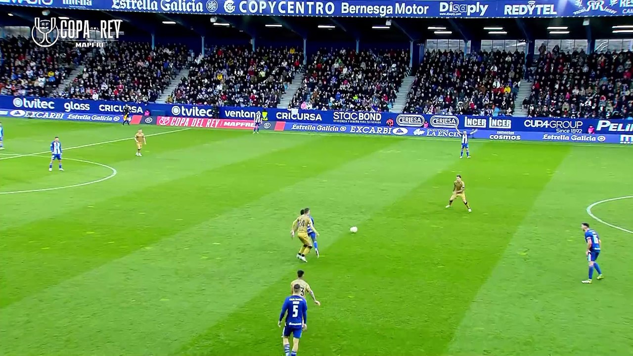 Gol de Brais (0-2) en el Ponferradina 0-2 Real Sociedad