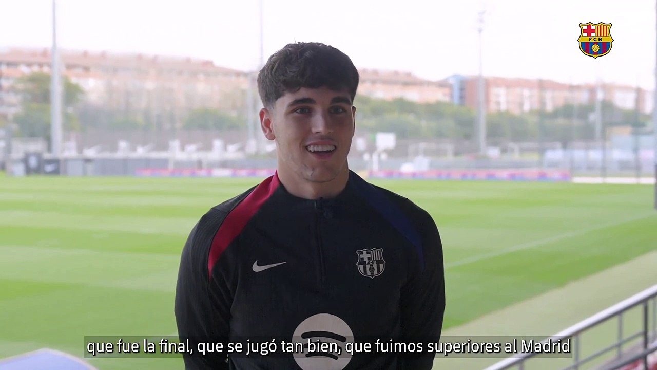 Cubarsí: "La final de la Supercopa de 2023 es de los partidos que he disfrutado más"