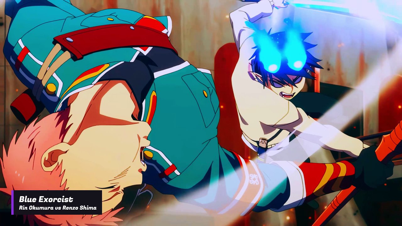 Blue Exorcist - Rin Okumura vs Renzo Shima | ANIBATTLE