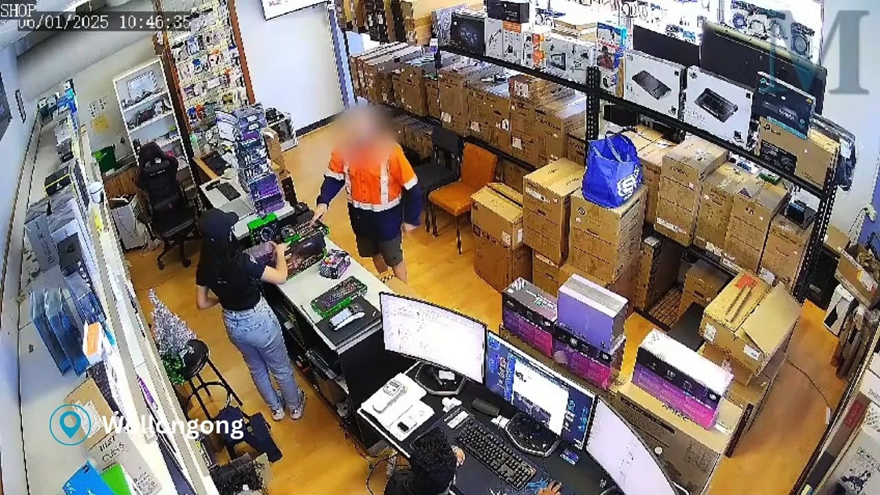 Alleged robbery at PCC Computers | January 6, 2025 | Illawarra Mercury