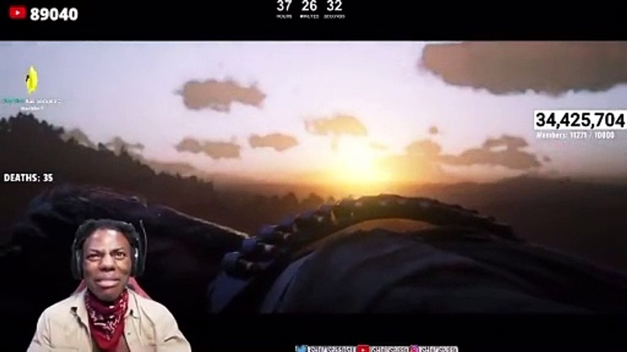 IShowSpeed llora con el final de RDR2