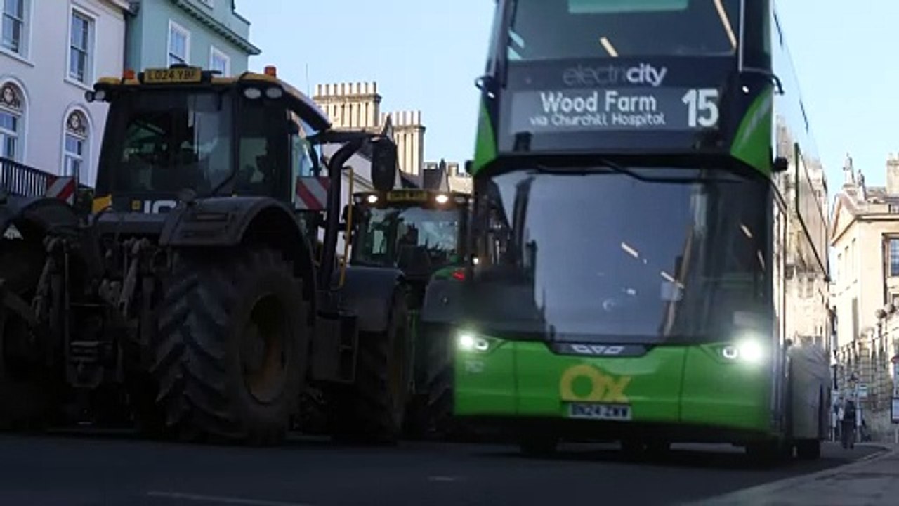 Oxford farmers protest against inheritance tax changes