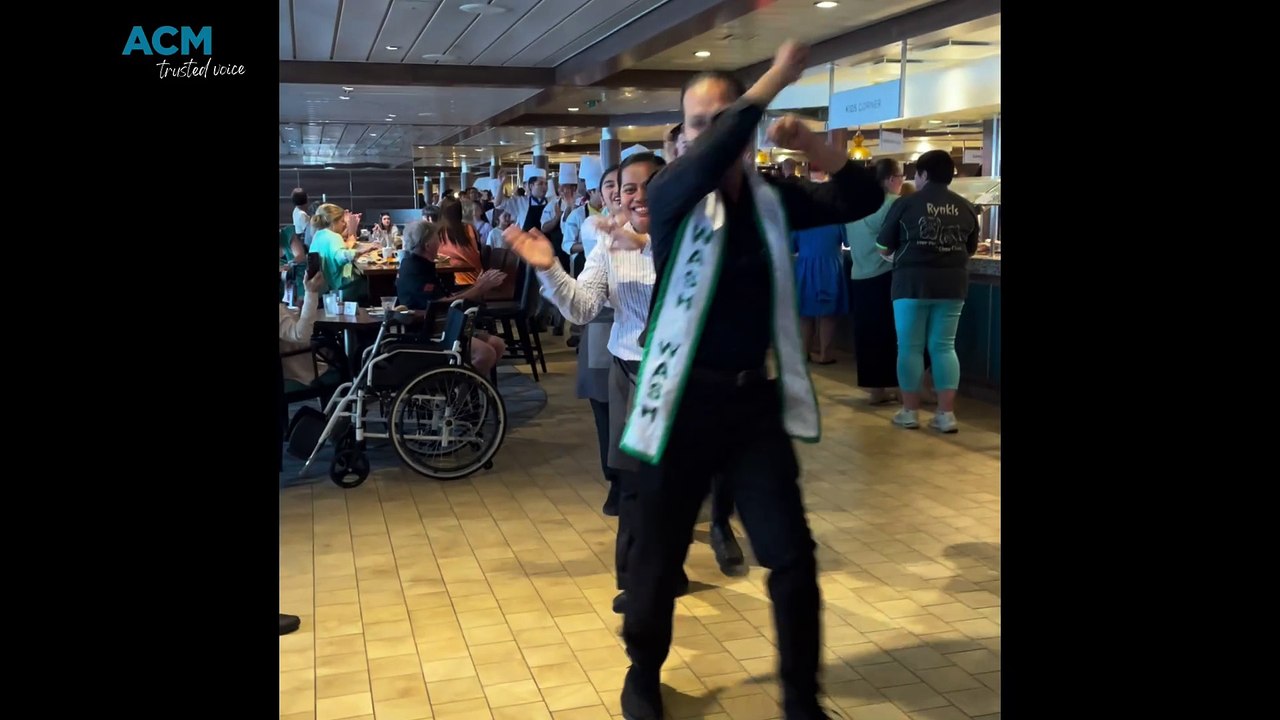 The beautiful crew of Quantum of the Seas