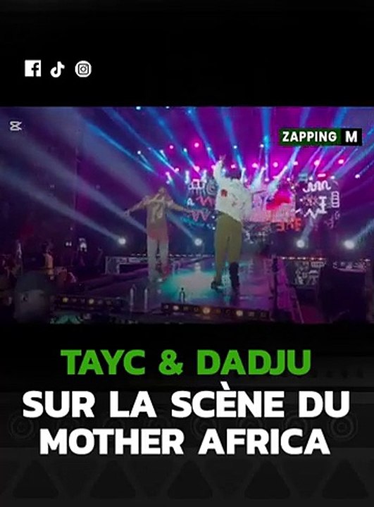 Tayc et Dadju sur scène du Mother Africa