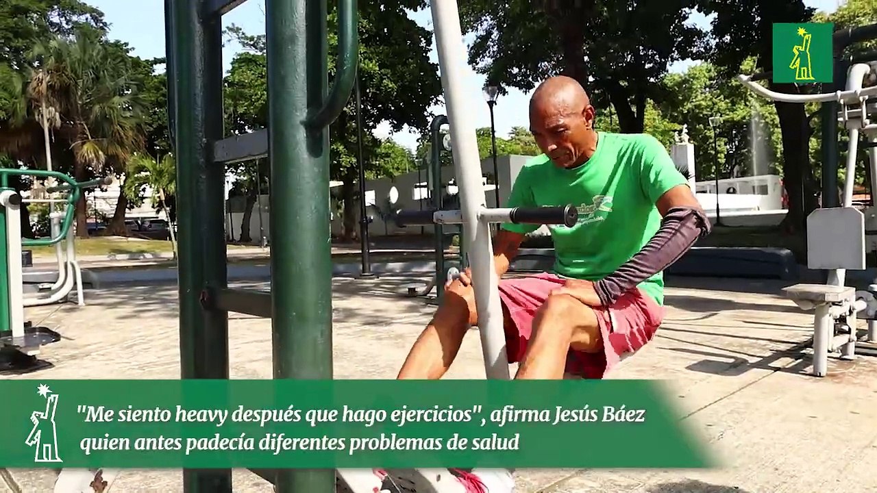 "Me siento heavy después que hago ejercicios", afirma Jesús Báez quien antes padecía diferentes problemas de salud