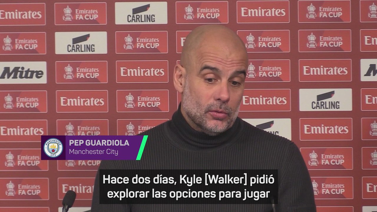 Guardiola: "Kyle Walker me pidió irse hace dos días"