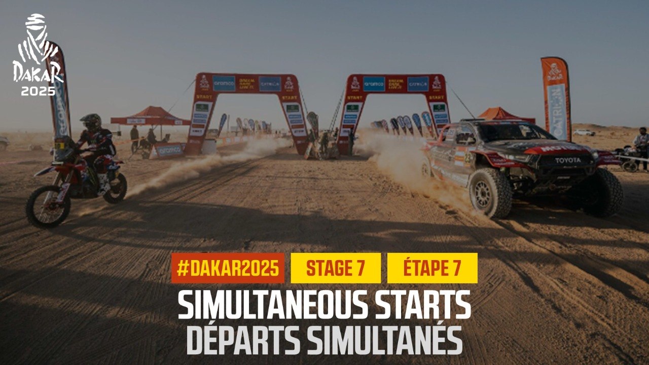Simultaneous starts - Stage 7 - #Dakar2025