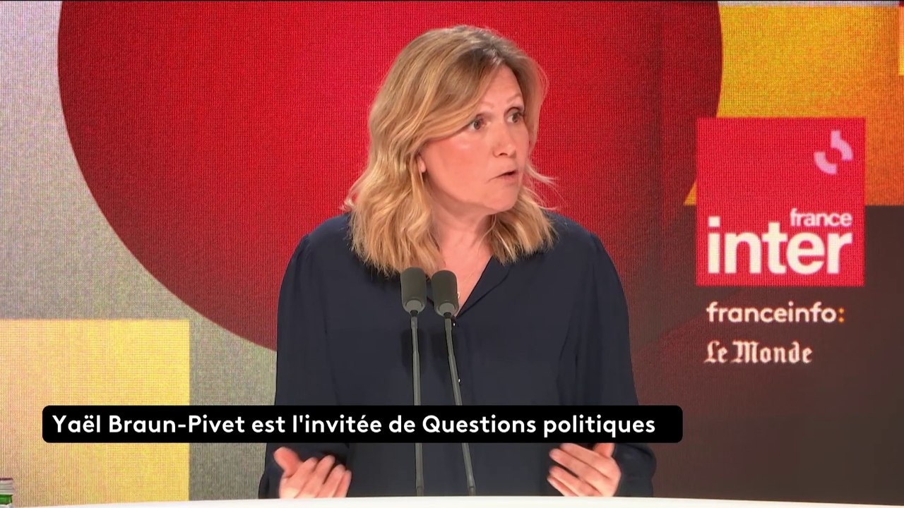 Retraites : Yaël Braun-Pivet "pas opposée par principe" à "arrêter" la réforme pour "rediscuter".