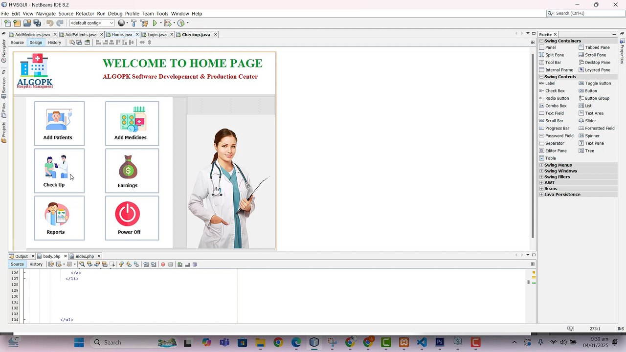 (Part 05)Hospital Management System in Java GUI | Full Project Tutorial