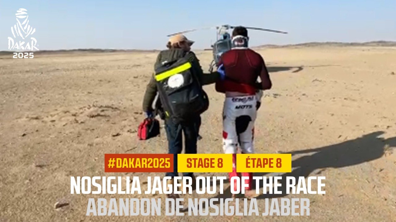 Nosiglia Jager out of the race  - Stage 8 - #Dakar2025