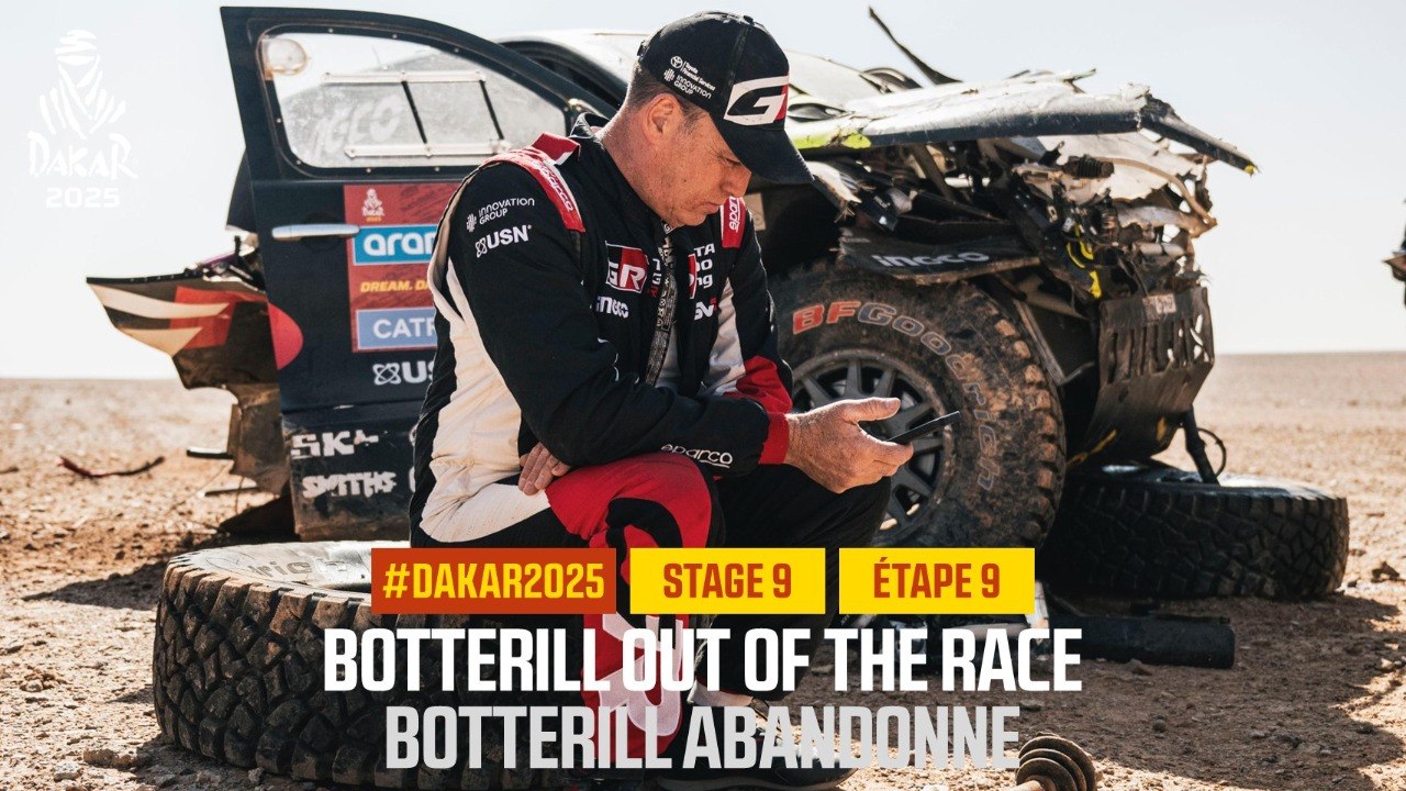 Botterill is out of the race - Stage 9 - #Dakar2025