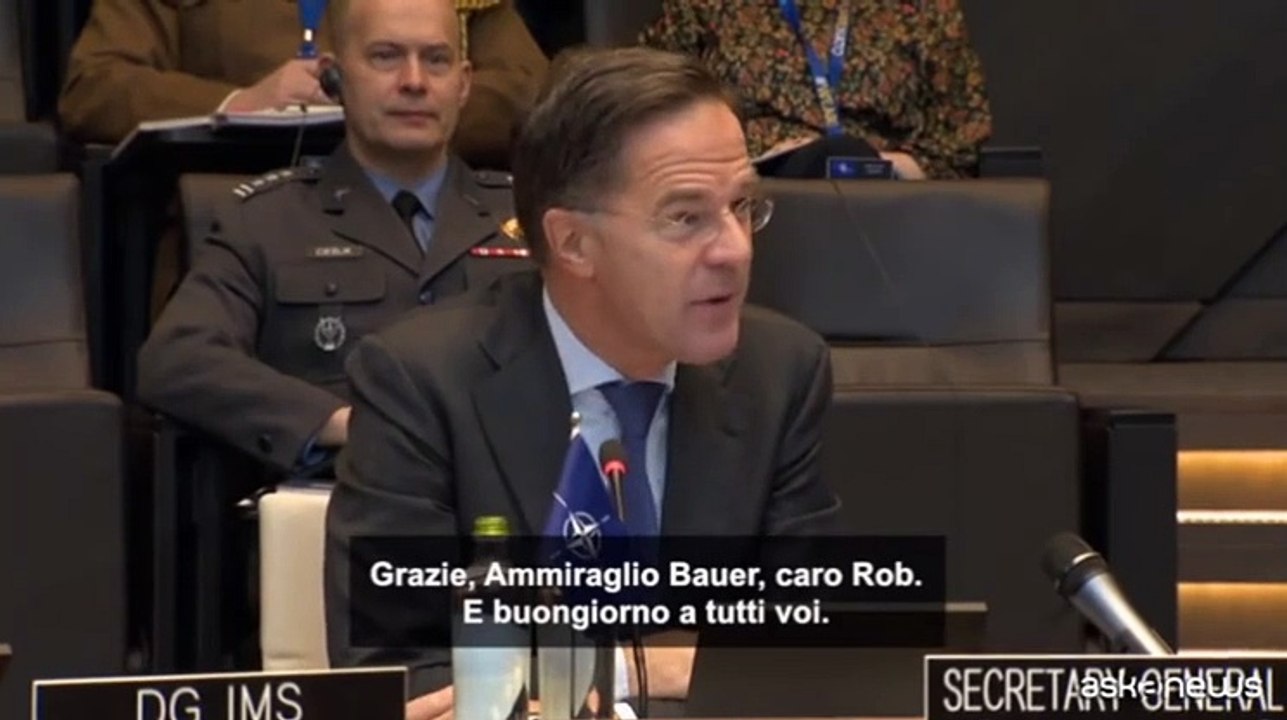 Nato, Rutte: "Benvenuto all'ammiraglio Cavo Dragone"