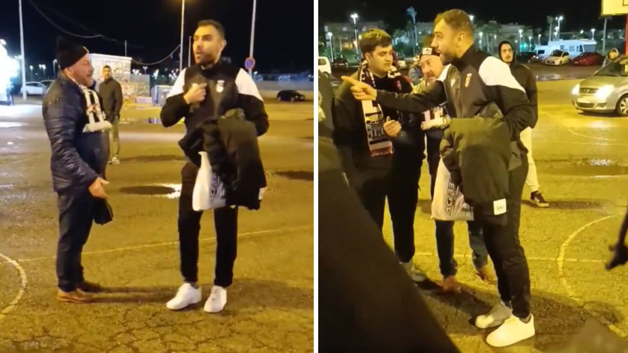 El enfrentamiento de Gonzalo Verdú con aficionados del Cartagena