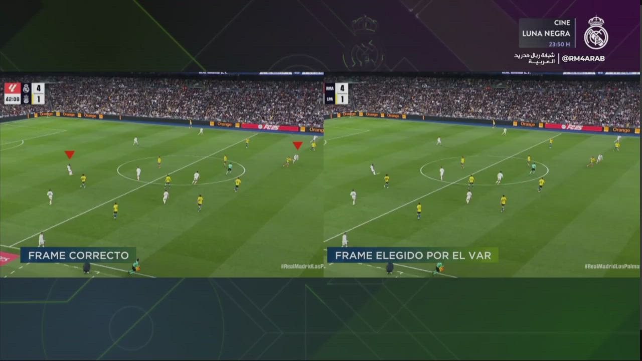 RMTV 'denuncia' que el VAR eligió un frame incorrecto en el gol anulado a Mbappé