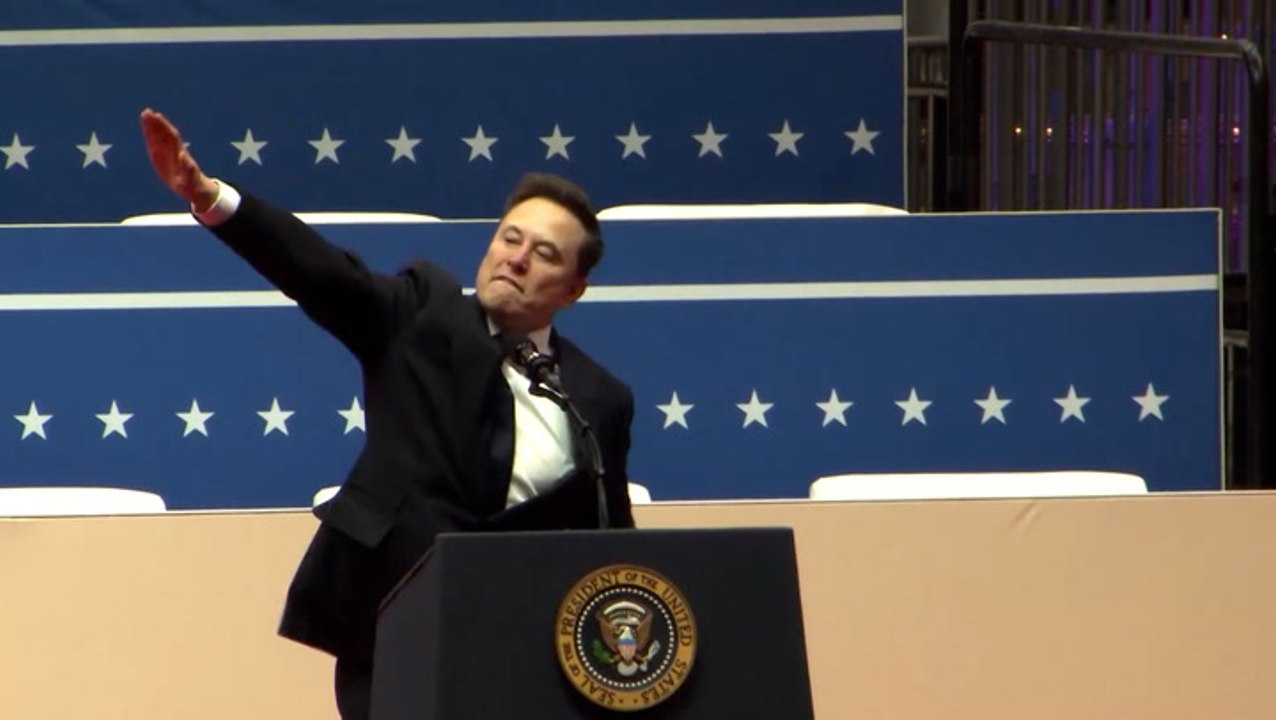 Elon Musk shares edited video 'salute' from inauguration speech in video posted to X