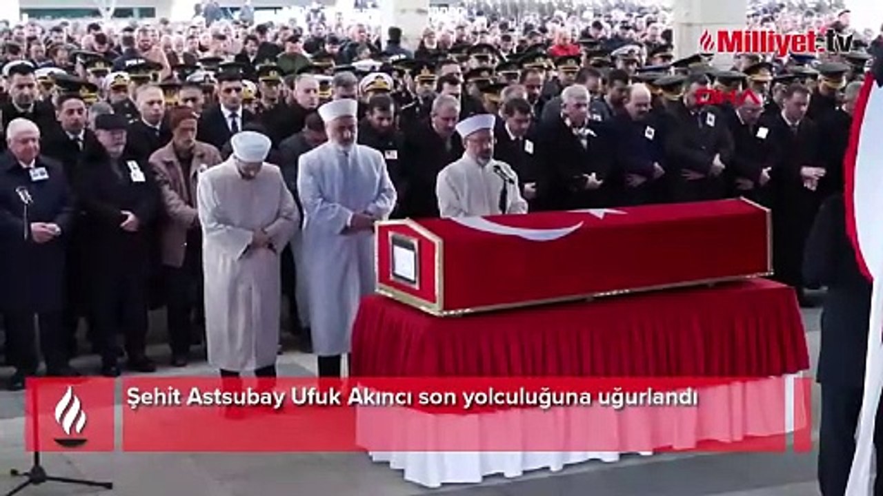 Pençe-Kaplan operasyonunda yaralanmıştı! Hastanede şehit düşen Astsubay Ufuk Akıncı son yolculuğuna uğurlandı