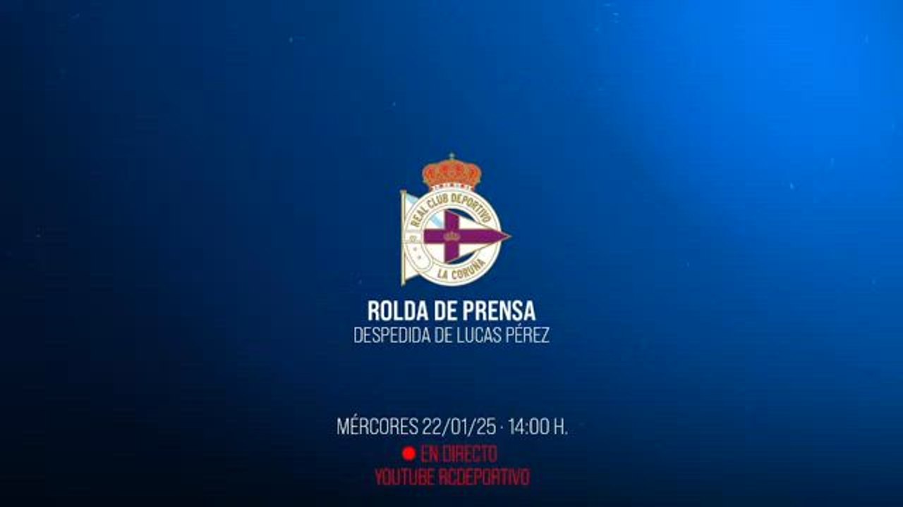Rueda de prensa de despedida de Lucas Pérez