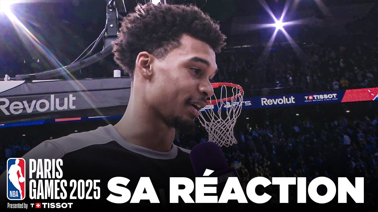 NBA Paris Games : La réaction de Wemby après le match !