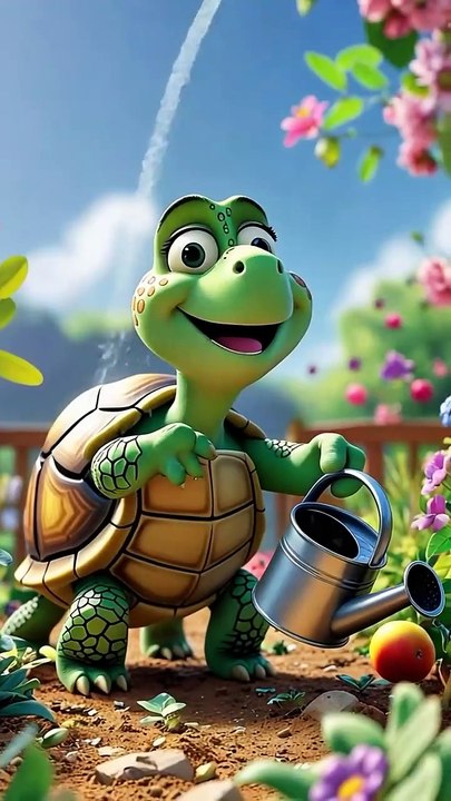 _The Wise Turtle and the Cunning Fox _ Inspiring Jungle Tale 🐢🦊_#HeartwarmingStory #ViralShorts