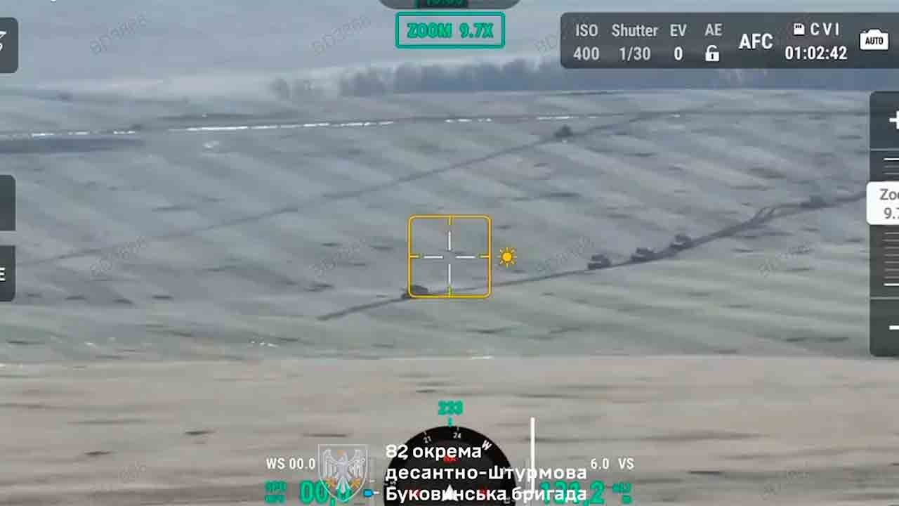 映像：ウクライナ空挺部隊がクルスク地域でロシアの戦車と3台の戦闘車両を撃破