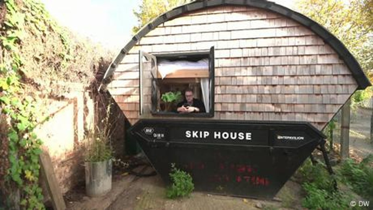 Anders leben: Wohnen in einem umgebauten Container