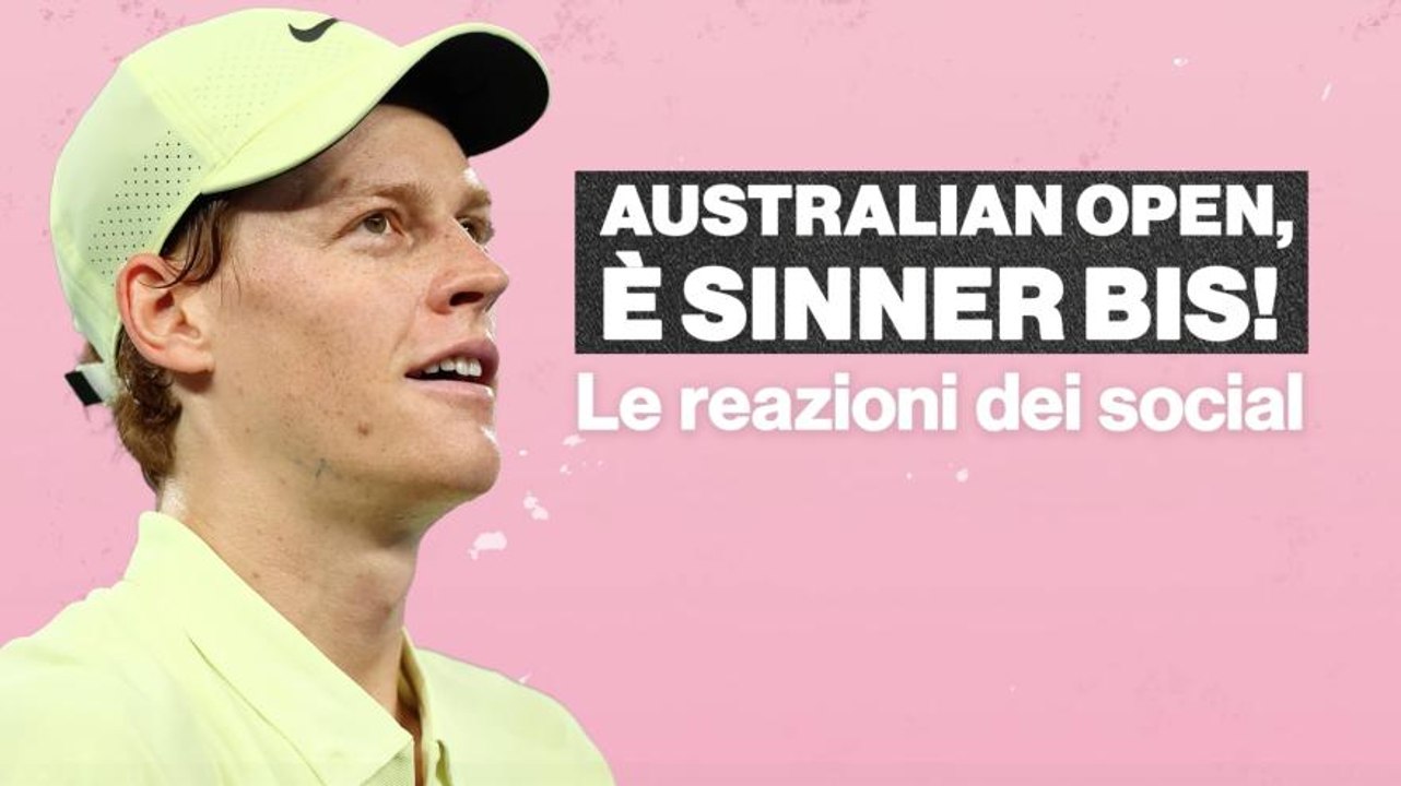 Sinner batte Zverev e vince l’Australian Open: le reazioni social