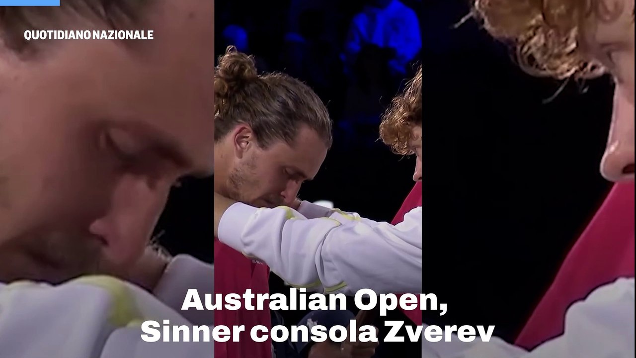 Australian Open, Sinner consola Zverev