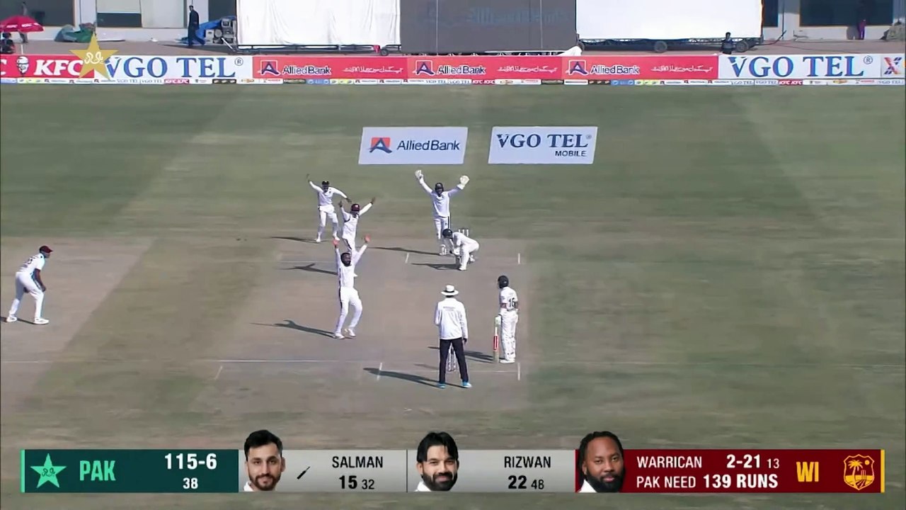 WI BEAT PAK 2ND TEST