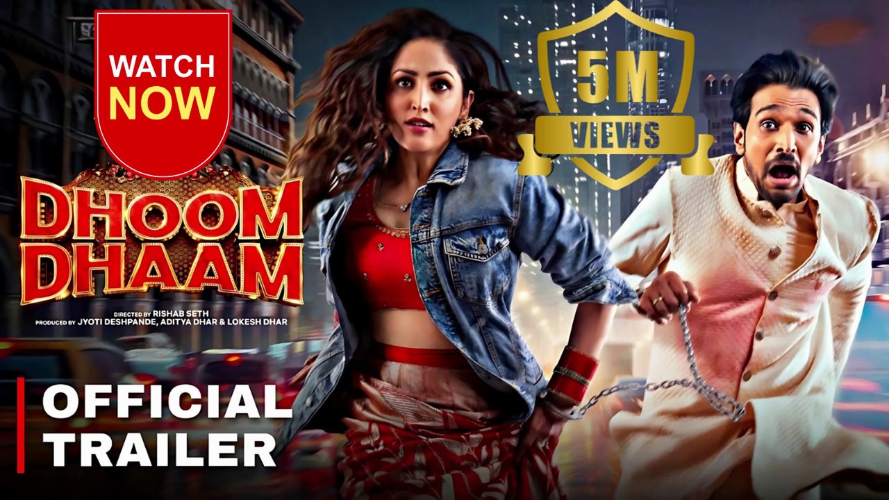Dhoom Dhaam (2025) Official Trailer | Yami Gautam & Pratik Gandhi | Action-Comedy Blockbuster