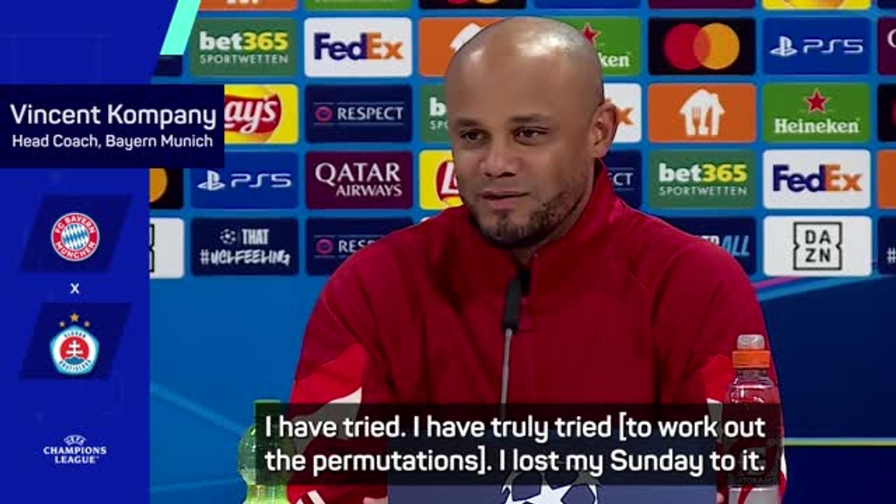 Champions League permutations kept me up all night - Kompany