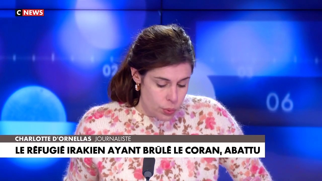 Charlotte d'Ornellas évoque cinq arrestations lors de l'émission Face à l'info