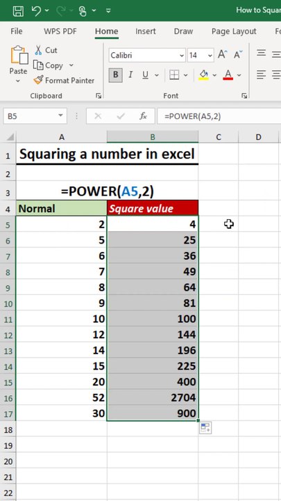 Learn How to Square a Number in Excel (Excel 2025 Tutorial) | Excel Formula for Squaring Numbers – Simple and Fast Method
