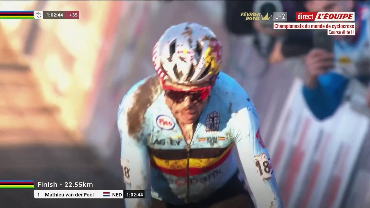 Van Aert tire son chapeau à Van der Poel - Cyclocross - Mondiaux (H)
