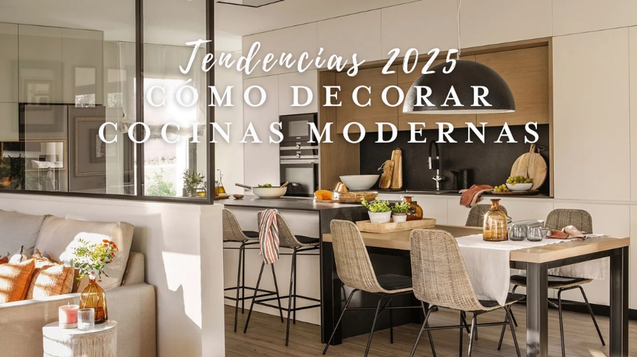 Tendencias 2025: cómo decorar cocinas modernas