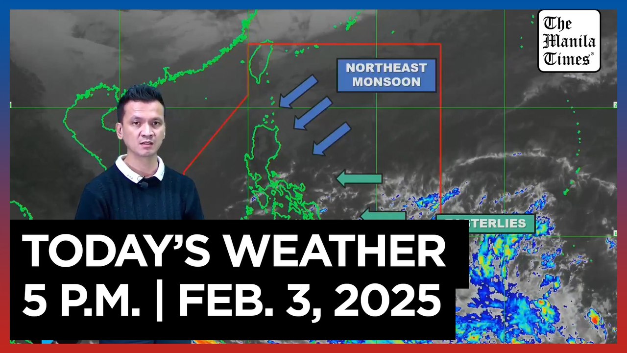 Today's Weather, 5 P.M. | Feb. 3, 2025