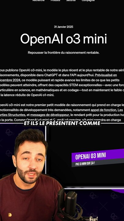CHATGPT o3-MINI GRATUIT ET ULTRA RAPIDE ! 🔥 #openai #chatgpt #actusia #o3mini #chatbot #chatgpto3