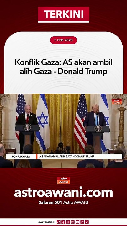 Konflik Gaza: AS akan ambil alih Gaza - Donald Trump