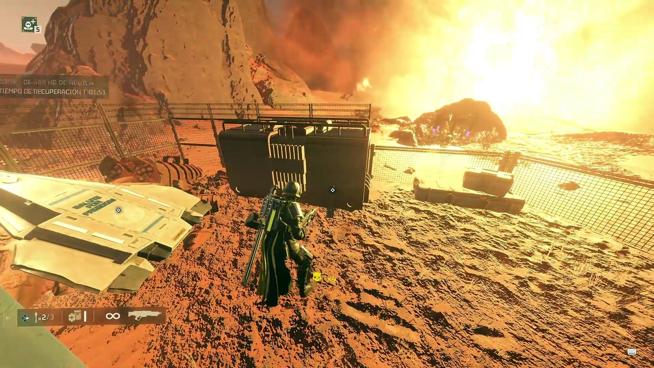 Helldivers 2 - Gameplay de la pala o Heramienta de Atincheramiento