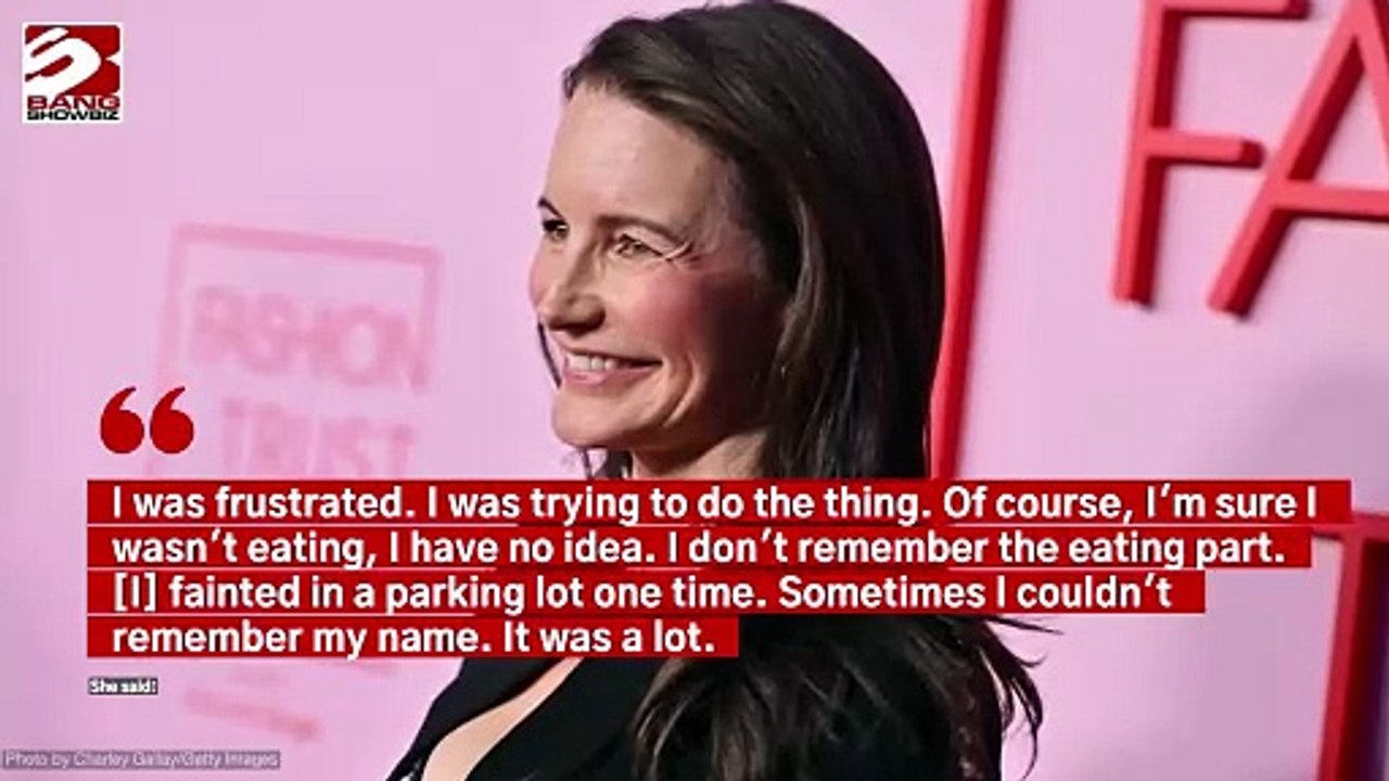 Kristin Davis was under so much pressure to stay slim on Melrose Place that she fainted