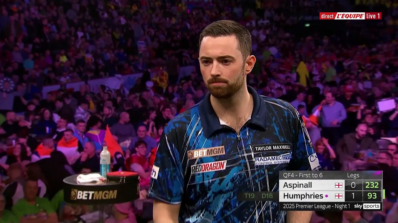 Le replay de Aspinall - Humphries - Fléchettes - Premier League à Belfast