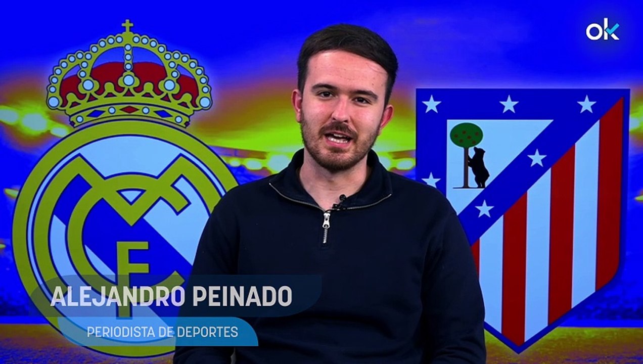 La alineación del Atlético de Madrid contra el Real Madrid