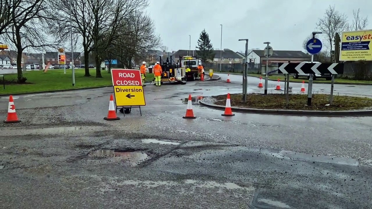 Rockingham Road Corby roundabout