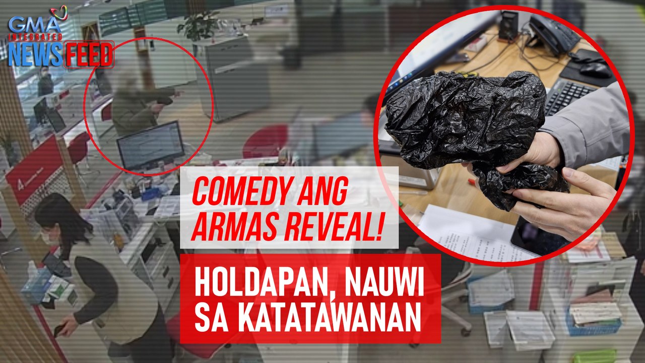 Comedy ang armas reveal! Holdapan, nauwi sa katatawanan | GMA Integrated Newsfeed