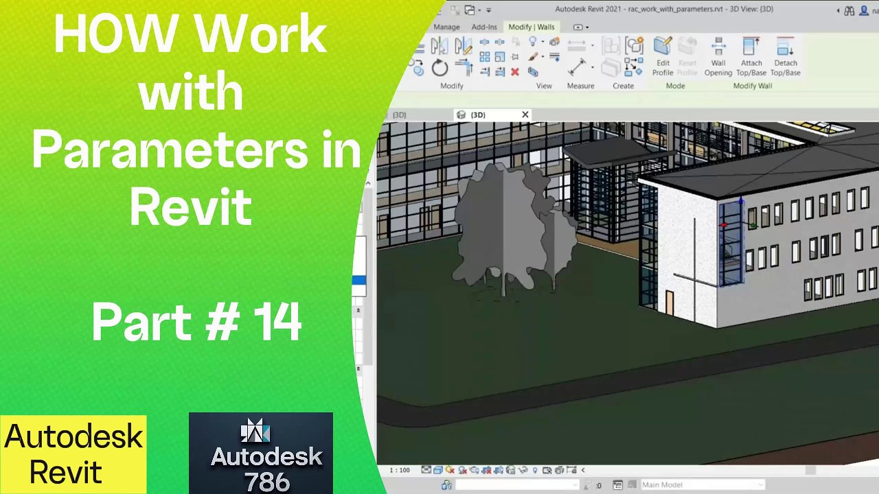 How to Work with Parameters In Revit | Part # 14 | #architecture #autocadcivil3d #autodesk #Autodesk #civil3d