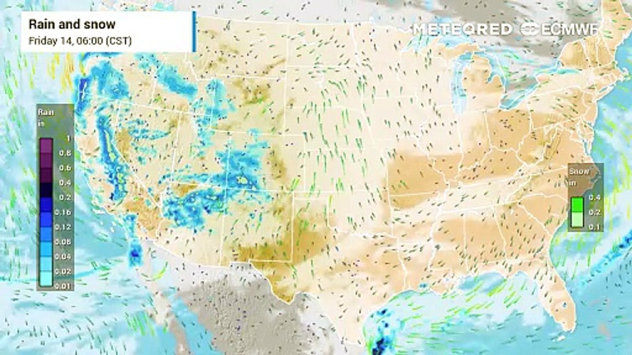 Two storms will impact the U.S. this weekend as an active winter weather pattern continues.