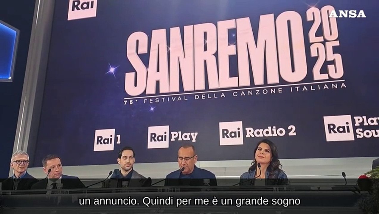 Sanremo, Carlo Conti annuncia l'arrivo di Roberto Benigni