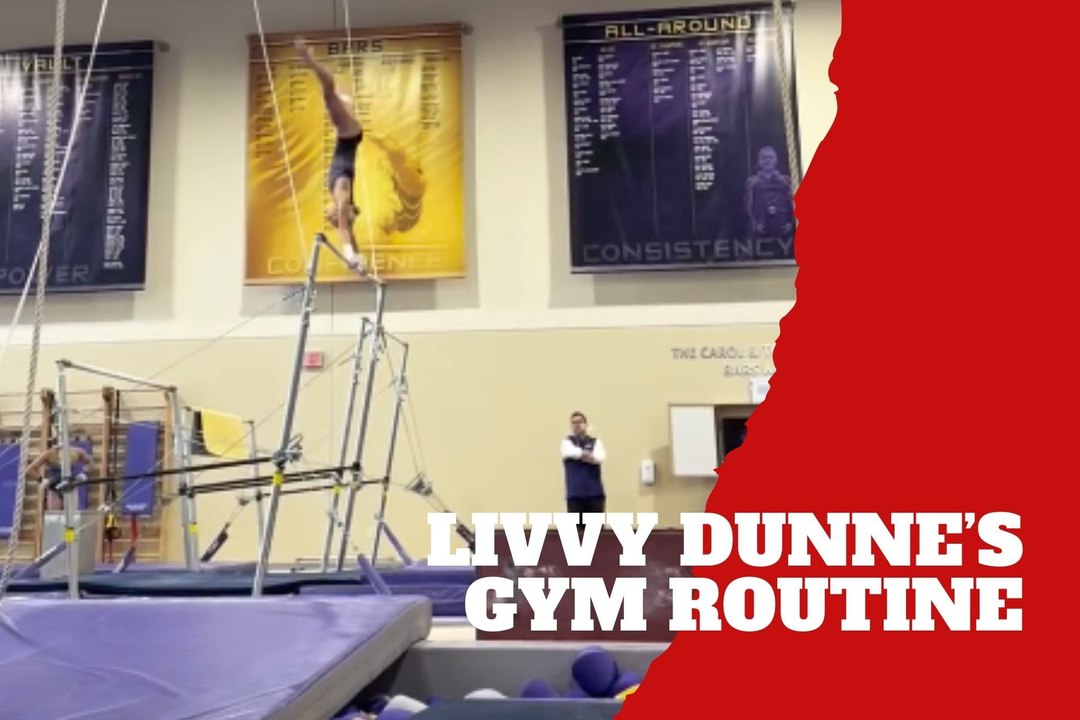 Superb skills! Olivia Dunne jaw-dropping asymmetric bars skills leave trainers breathless