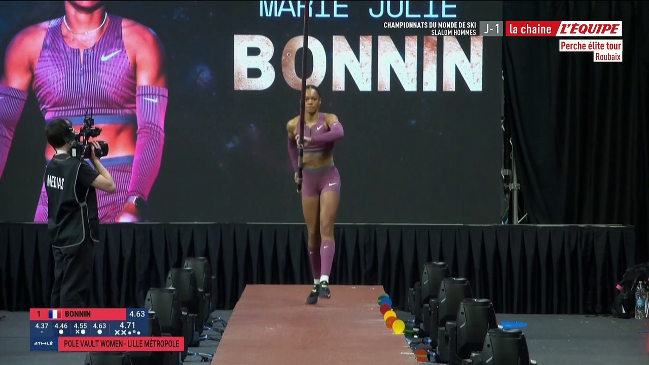 Bonnin victorieuse - Athlé - Perche en Or - Roubaix