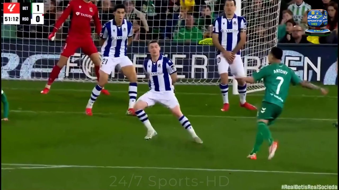 🔥 Antony goal vs Real Sociedad Antony's volley goal vs Real Sociedad Real Betis vs Real Sociedad